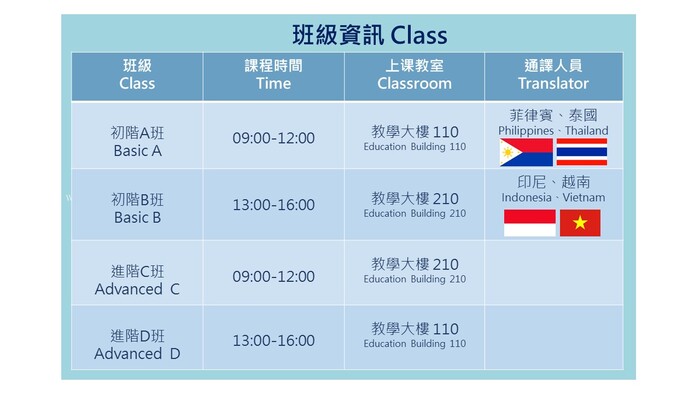 【報名資訊開放報名】115年新北市移工華語文訓練課程(第一梯次)2026年新北市移工華語文課程圖片